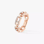[Loco jewelrys]Move Link Pave_-Set Diamond Ring in Gold