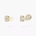 [Loco jewelrys]Diamond Earrings 0,10ct My Twin 1+2