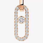 [Loco jewelrys]Move Link Diamond Earrings