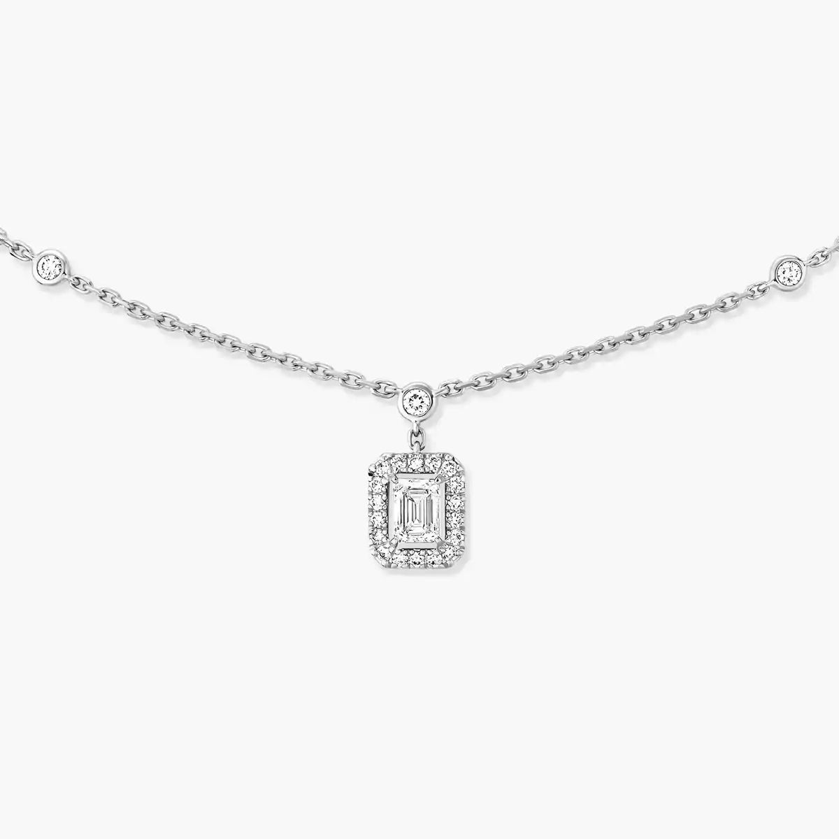 [Loco jewelrys]My Twin Diamond Necklace in Silver