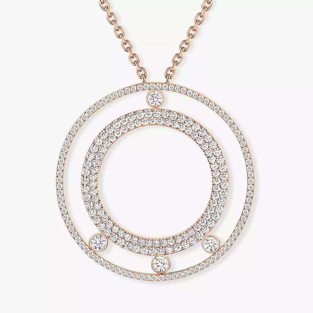 [Loco jewelrys]Move Romane Long Pave_-Set Diamond Necklace