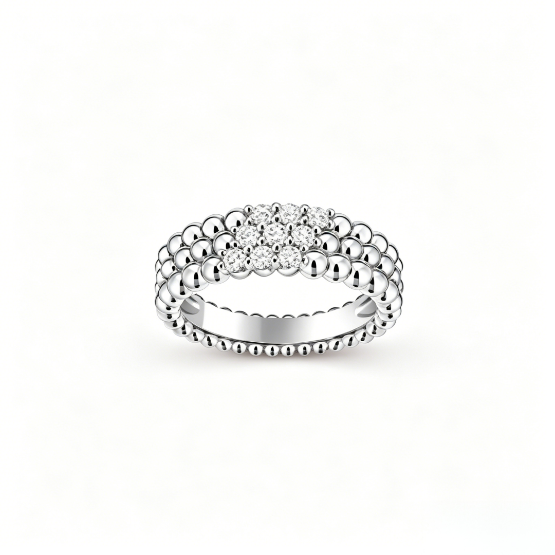 [Loco JURI] THREE-ROW DIAMOND RING