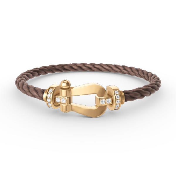 ¡®Loco¡¯FORCE LARGE HORSESHOE HALF DIAMOND BRACELET GOLD