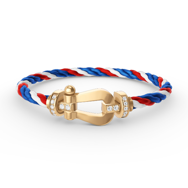 ¡®Loco¡¯FORCE LARGE HORSESHOE HALF DIAMOND BRACELET GOLD