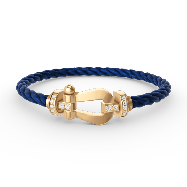 ¡®Loco¡¯FORCE LARGE HORSESHOE HALF DIAMOND BRACELET GOLD