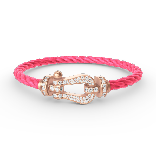 ¡®Loco¡¯FORCE LARGE HORSESHOE FULL DIAMOND BRACELET ROSE GOLD
