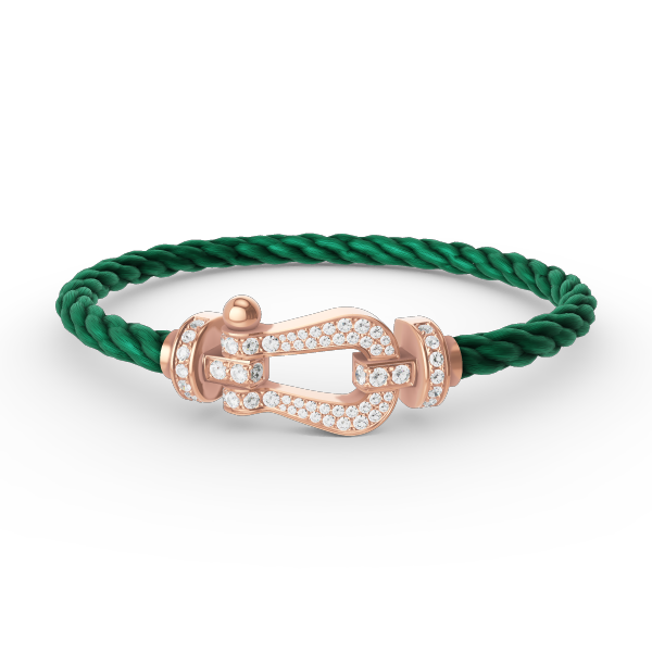 ¡®Loco¡¯FORCE LARGE HORSESHOE FULL DIAMOND BRACELET ROSE GOLD
