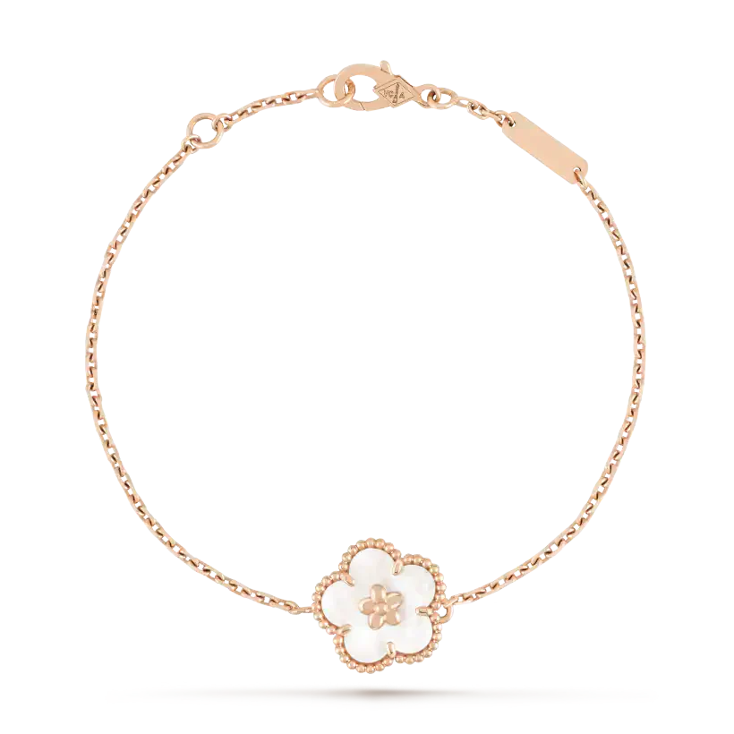 ¡®Loco¡¯LUCKY WHITE MOP PLUM BLOSSOM  BRACELET