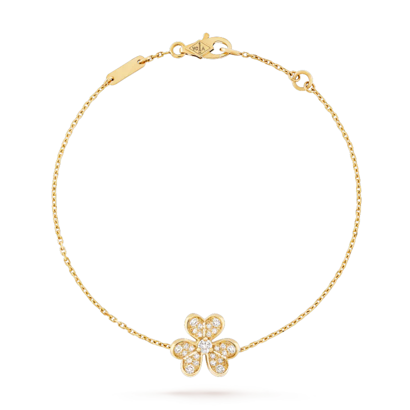 ¡®Loco¡¯FRIVOLE GOLD FLOWER DIAMOND BRACELET