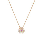 ¡®Loco¡¯FRIVOLE ROSE GOLD FLOWER DIAMOND NECKLACE