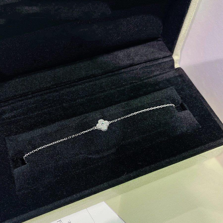 ¡®Loco¡¯CLOVER  SINGLE FLOWER BRACELET SILVER