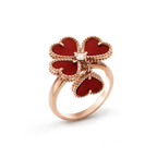 ¡®Loco¡¯SWEET CLOVER CARNELIAN RING