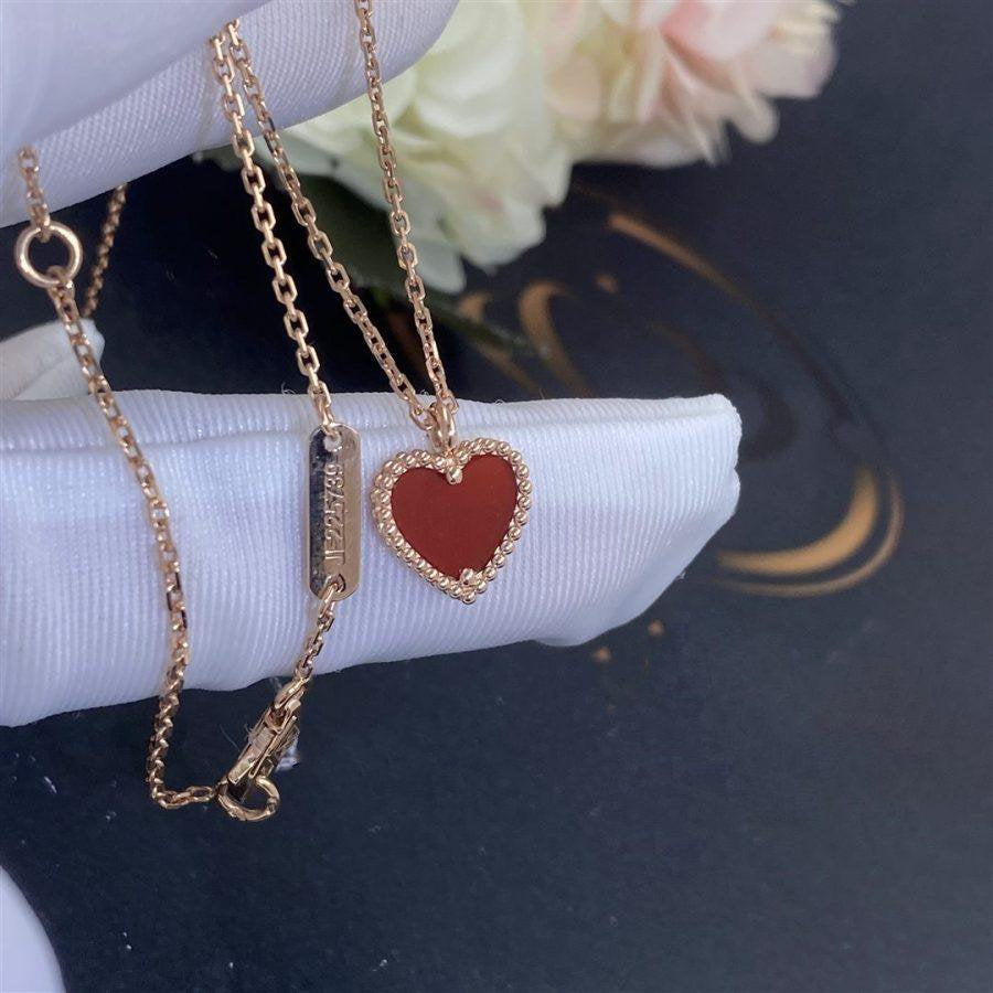 ¡®Loco¡¯SWEET CLOVER CARNELIAN HEART NECKLACE