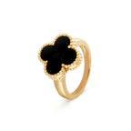 ¡®Loco¡¯CLOVER ONYX RING