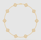 [¡®Loco¡¯]CLOVER 10 MOTIFS FULL DIAMOND NECKLACE