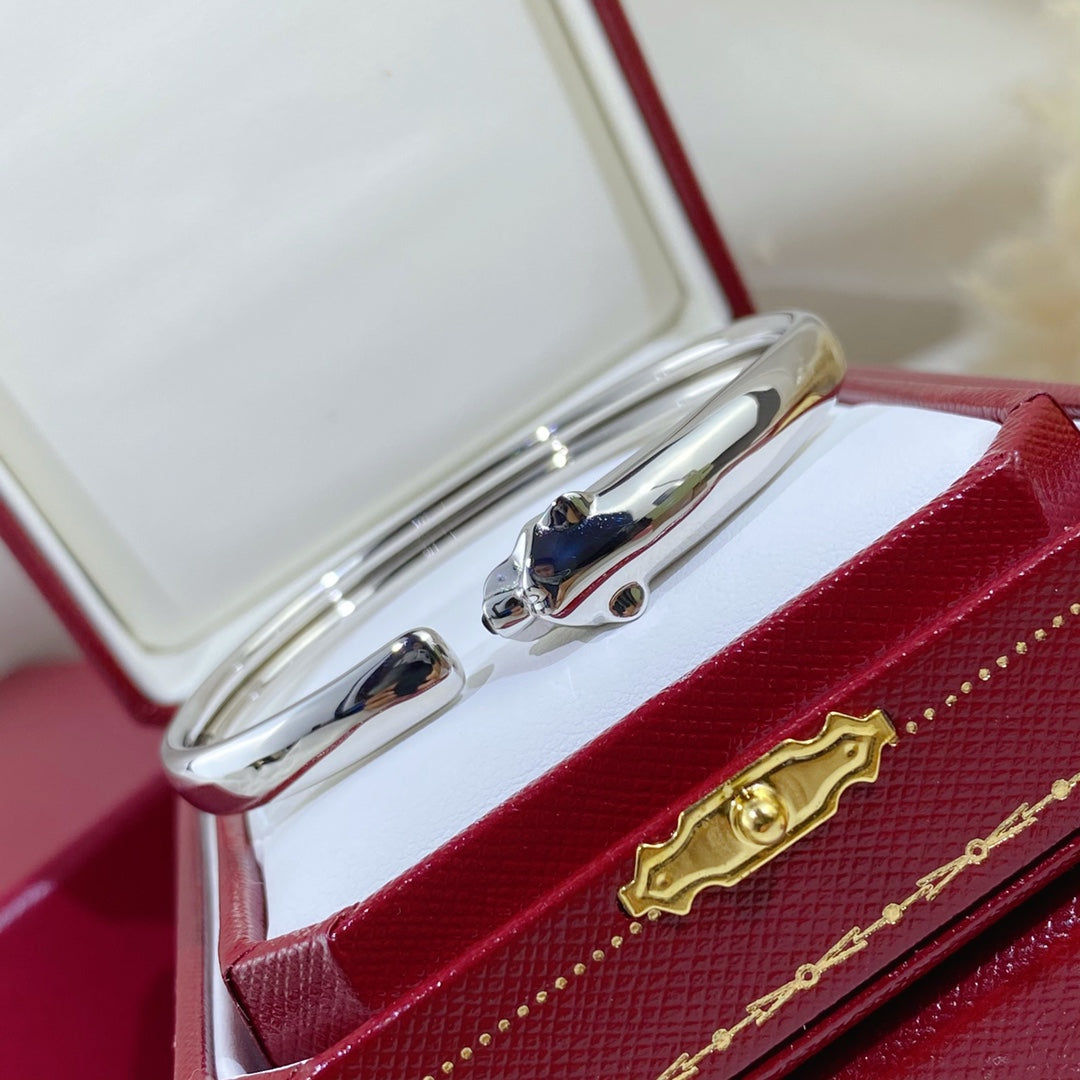 ¡®Loco¡¯PANTHERE SILVER OPEN BRACELET