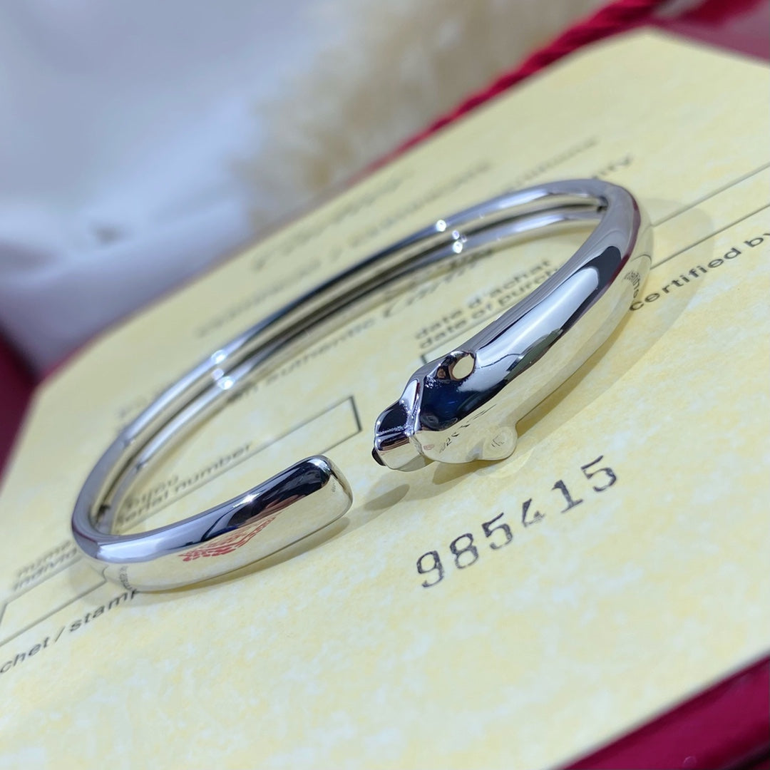 ¡®Loco¡¯PANTHERE SILVER OPEN BRACELET