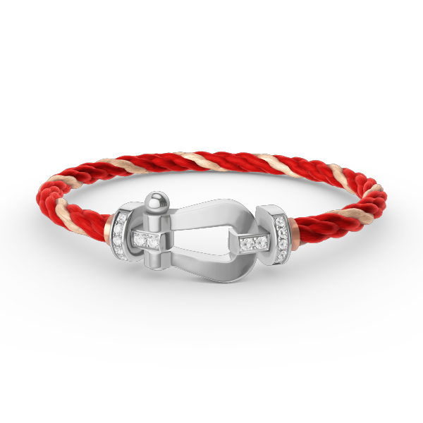 ¡®Loco¡¯FORCE LARGE HORSESHOE HALF DIAMOND BRACELET SILVER