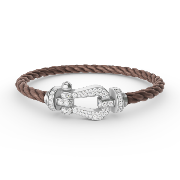 ¡®Loco¡¯FORCE LARGE HORSESHOE FULL DIAMOND BRACELET SILVER