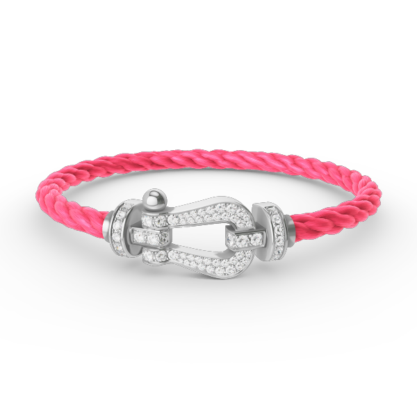 ¡®Loco¡¯FORCE LARGE HORSESHOE FULL DIAMOND BRACELET SILVER