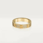 ¡®Loco¡¯LOVE RING 3.6MM DIAMOND PAVED
