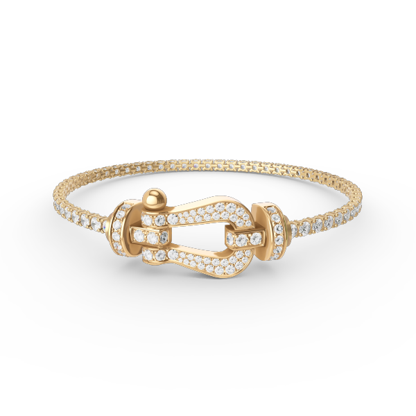 ¡®Loco¡¯FORCE  LARGE HORSESHOE FULL DIAMOND TENNIS BRACELET